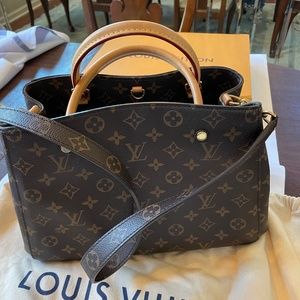 Authentic Louis Vuitton Monogram Montaigne MM M41056